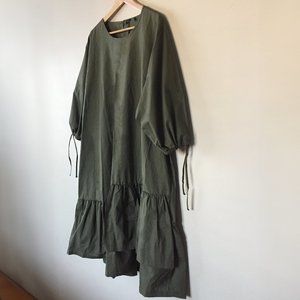 Elegant Green Midi Dress